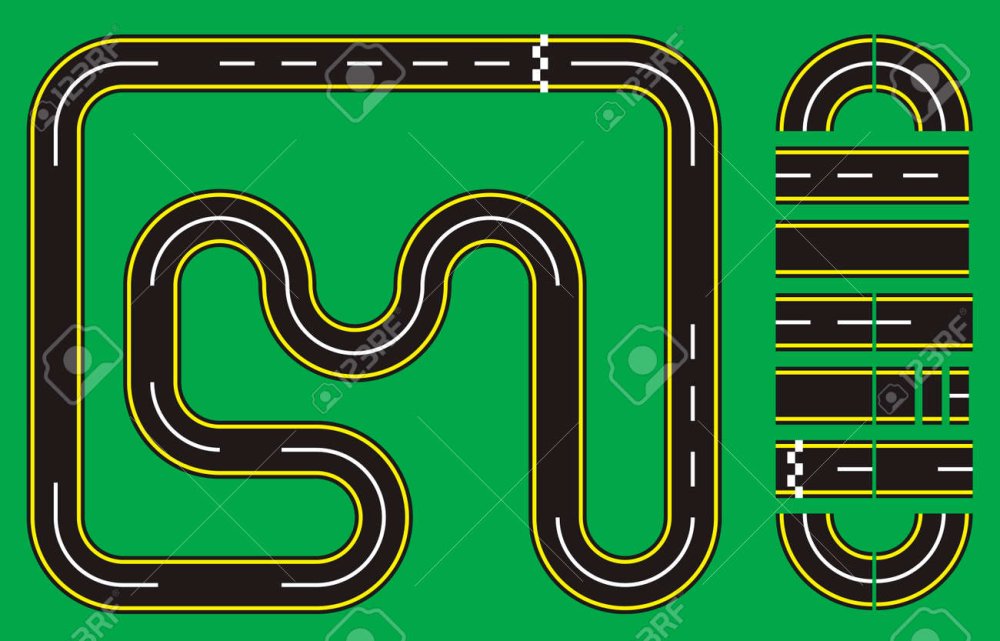 Гоночная трасса вид сверху