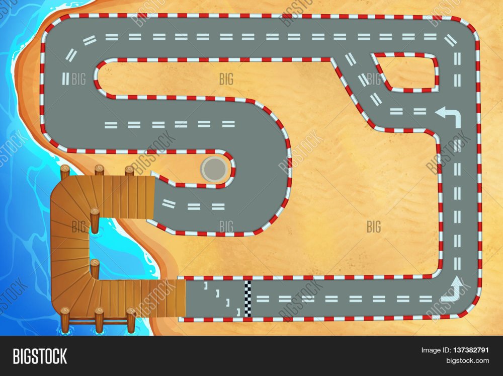 Гоночная трасса вектор