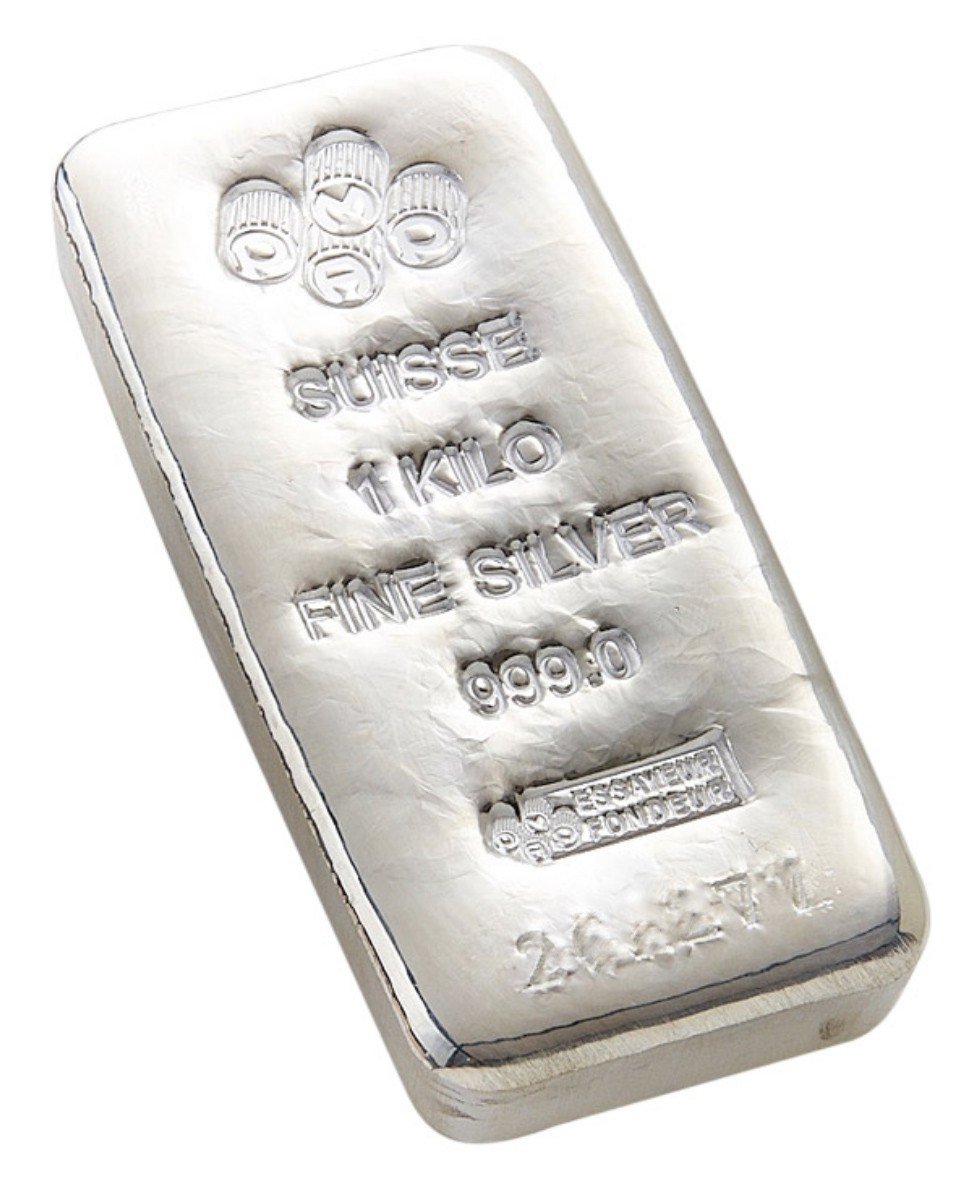 Размеры слитка серебра 100г