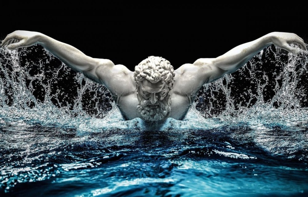 Пловец в воде