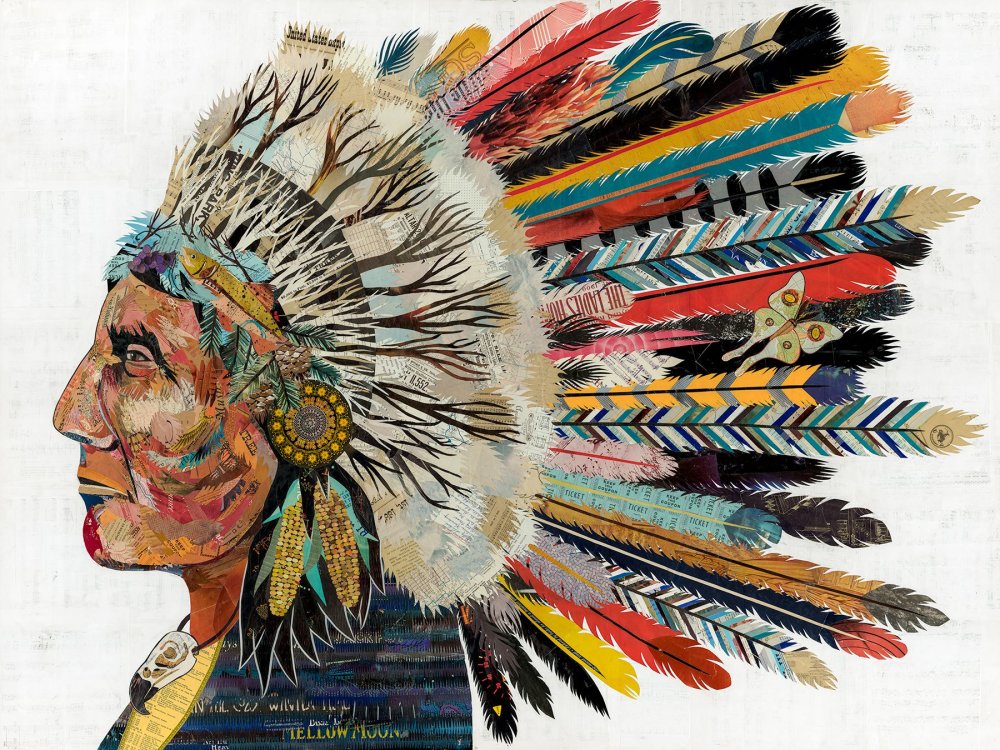 Художник Paul Calle индеец