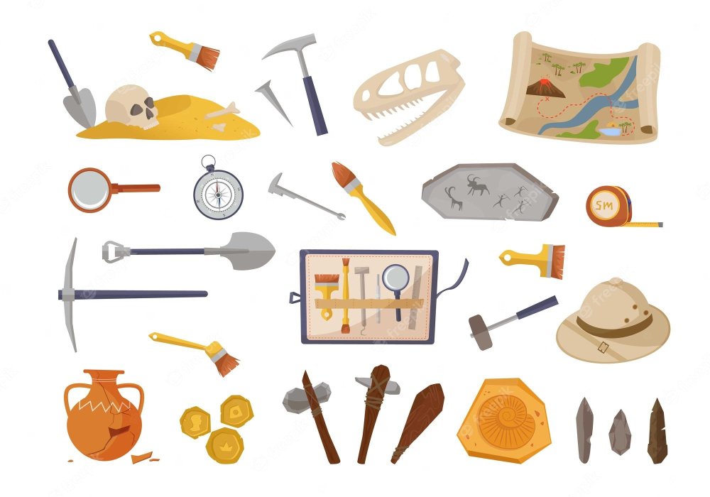 Археологические инструменты вектор