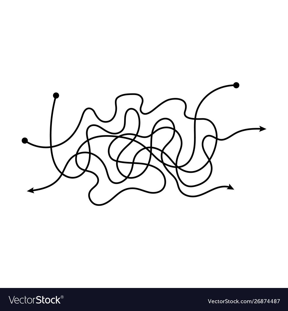 Хаотичные кривые линии