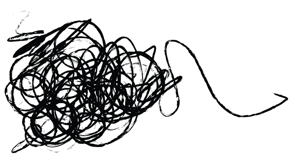 Запутанный клубок линий