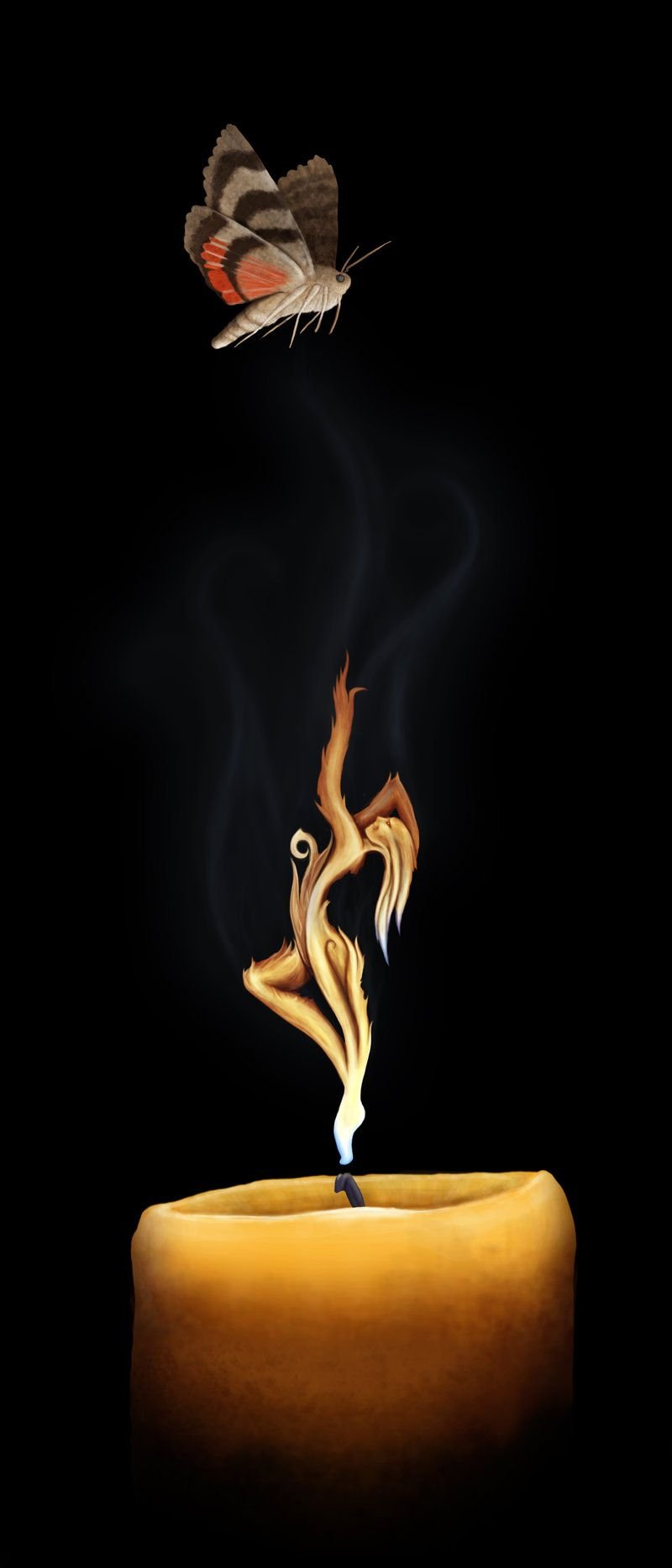 Погасшая свеча арт