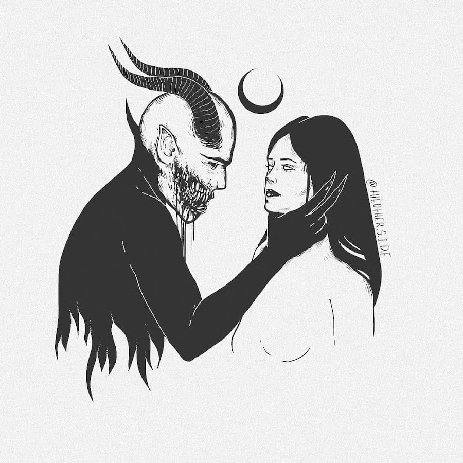 Девушка дьяволица и ангел