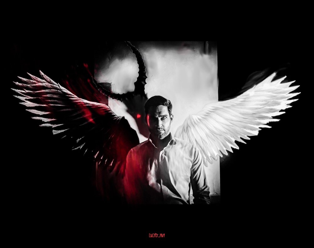 Люцифер Морнингстар с крыльями