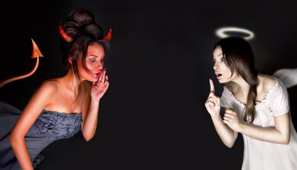 Добрая и злая девушка