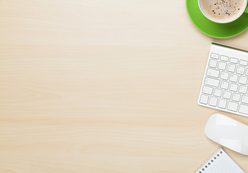 Бежевый стол сверху