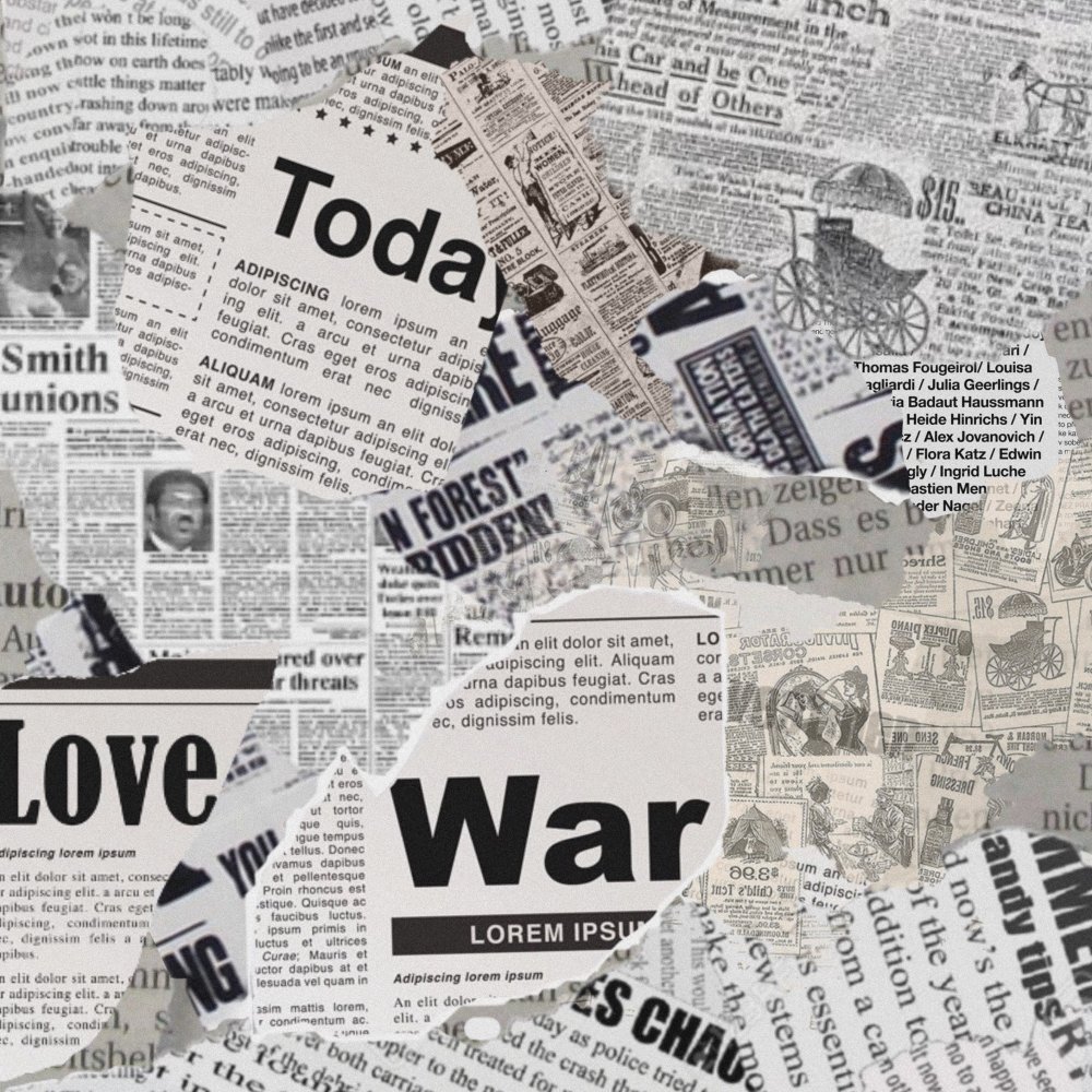 Обои в стиле газеты