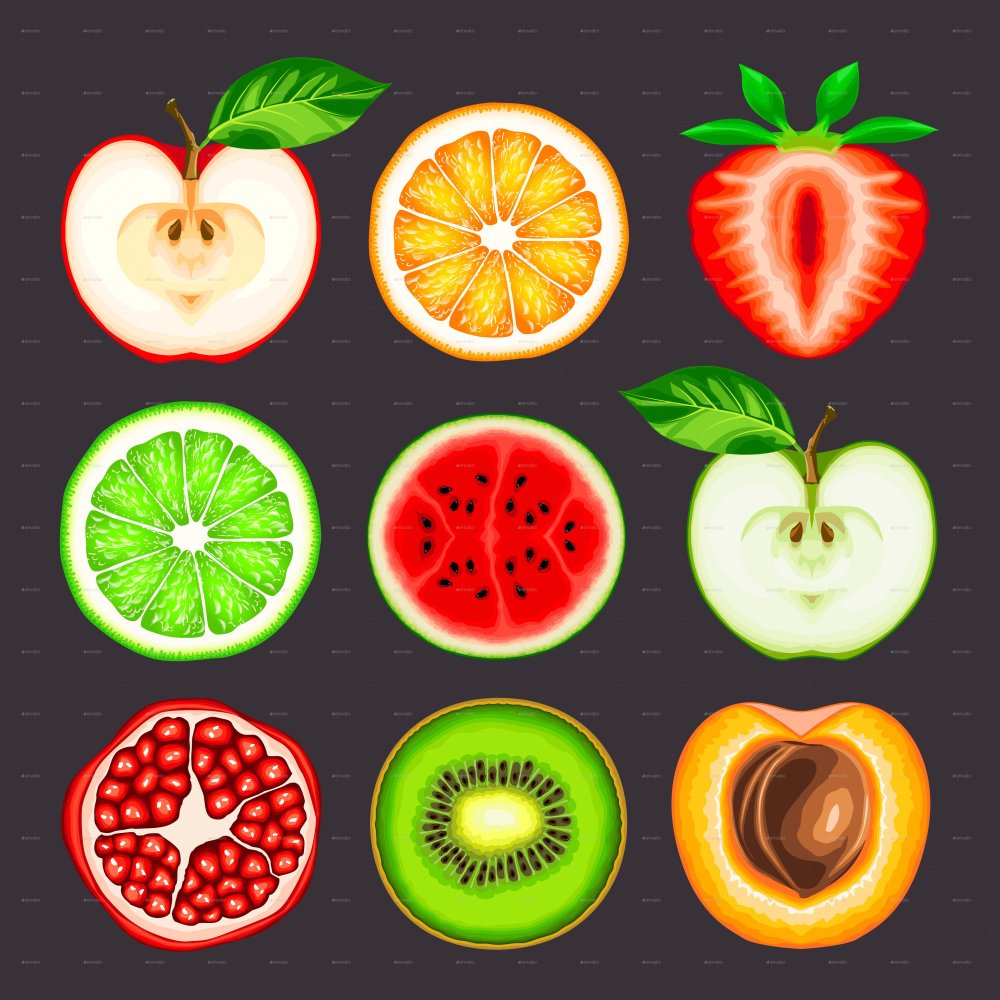 Разные фрукты картинки