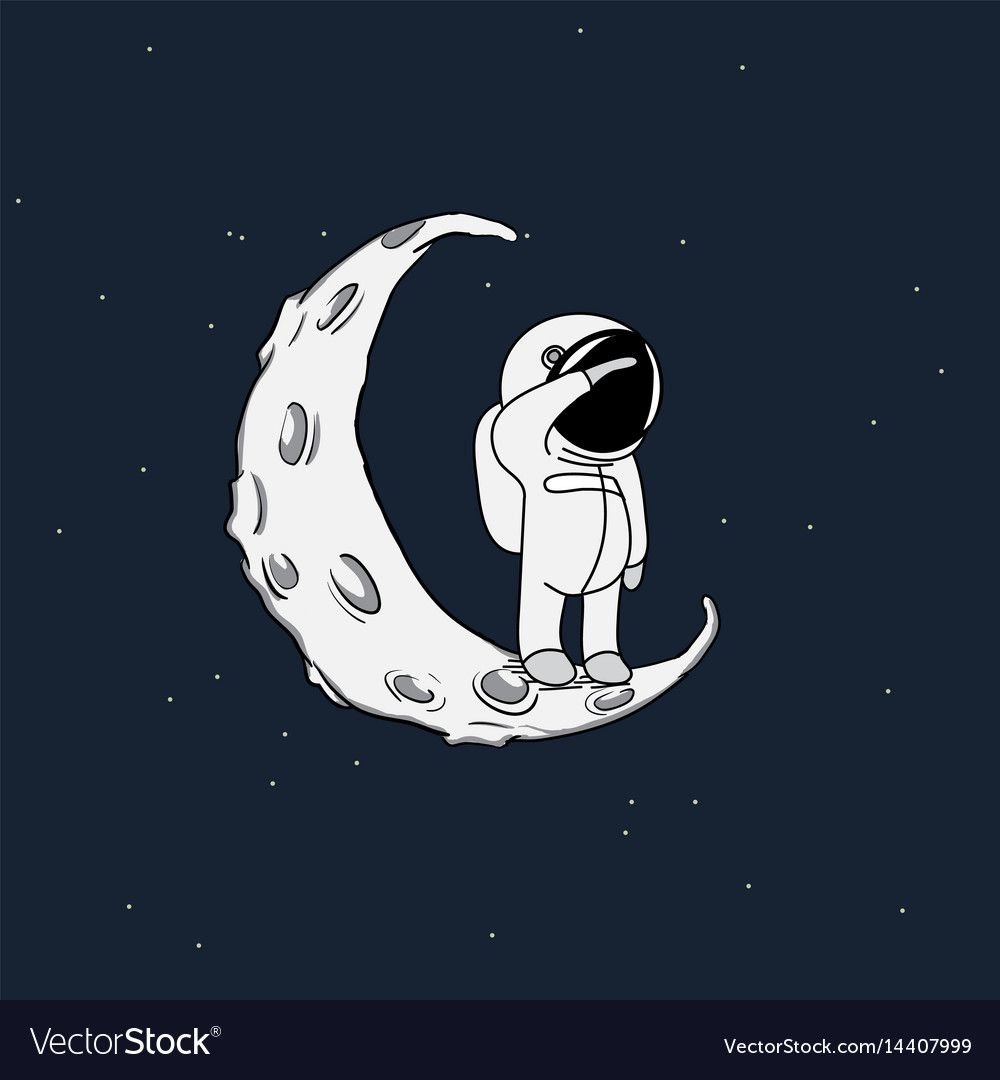 Космонавт в космосе