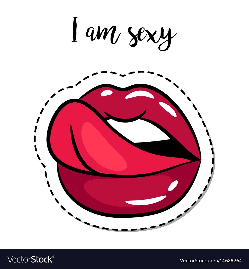 Постер губы