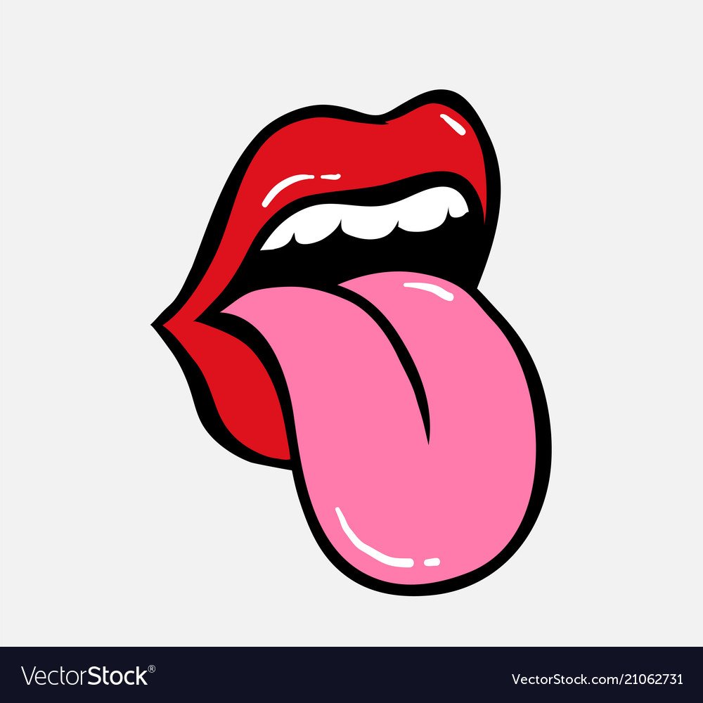 Отпечаток губ на бумаге