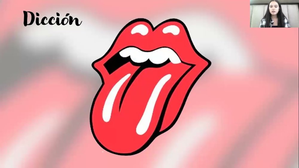 Эмблема рот с языком