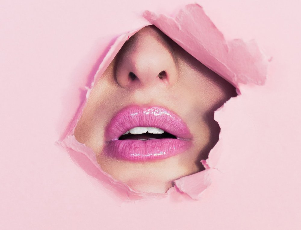 Губы в стиле поп арт