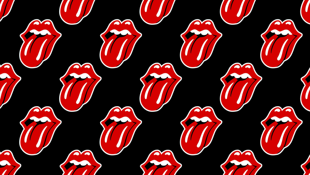 Губы с языком стиле поп арт