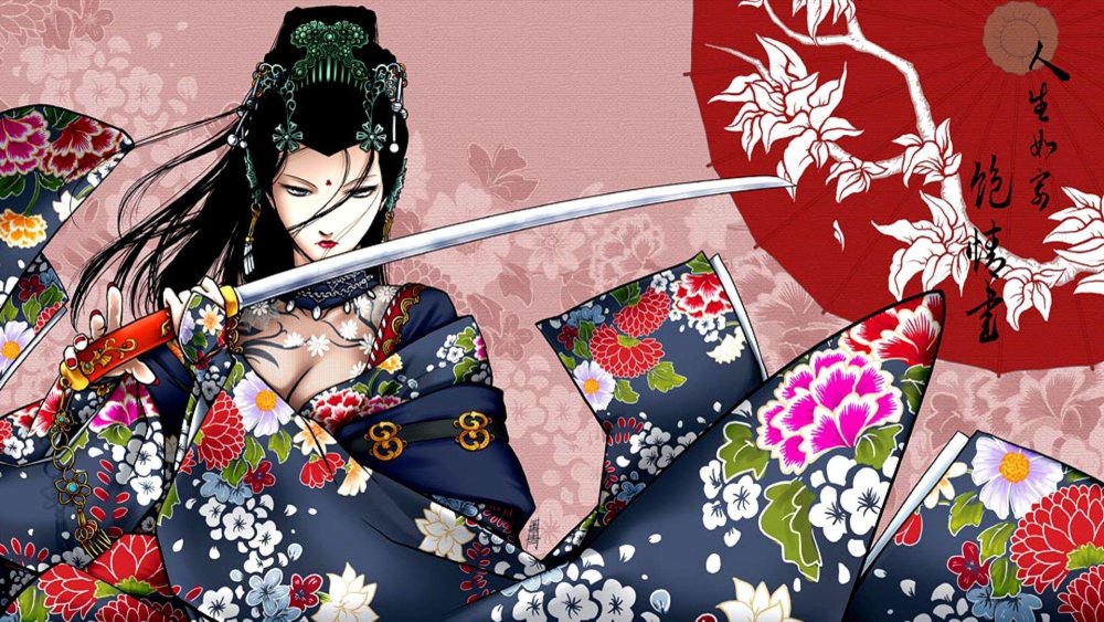 Белая катана Сакура