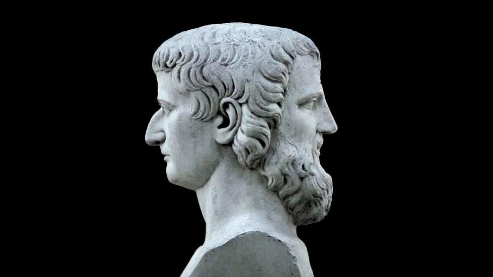 Двуликий Янус скульптура