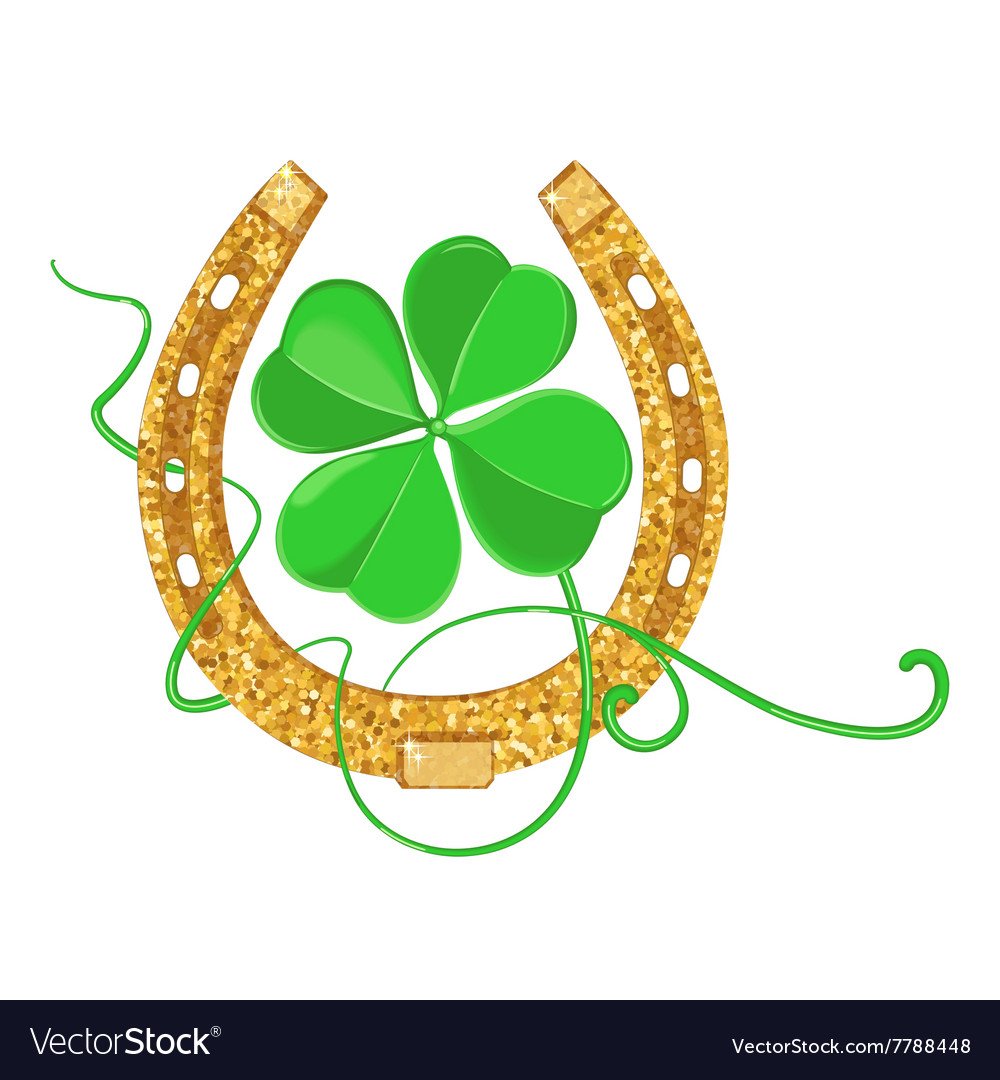 Четырехлистный Клевер с подковой