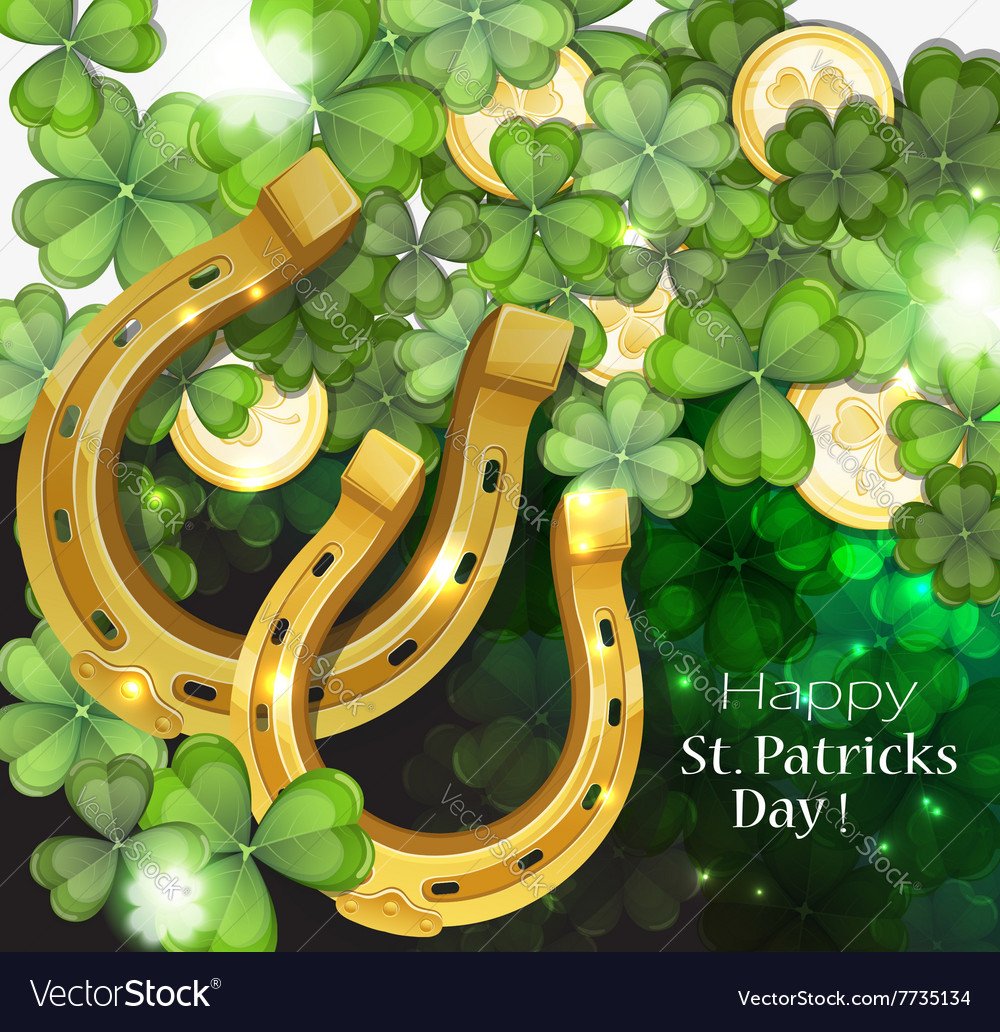 Подкова с клевером