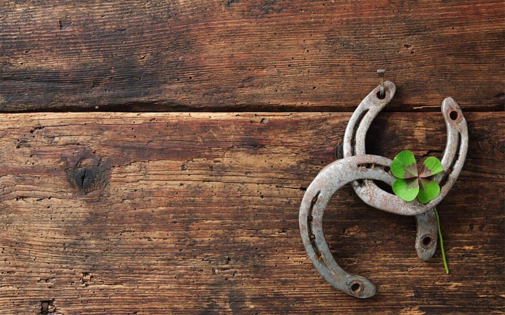 Четырехлистный Клевер с подковой