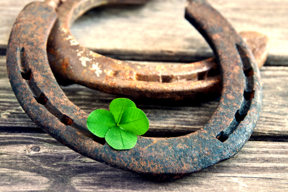 Подкова с клевером
