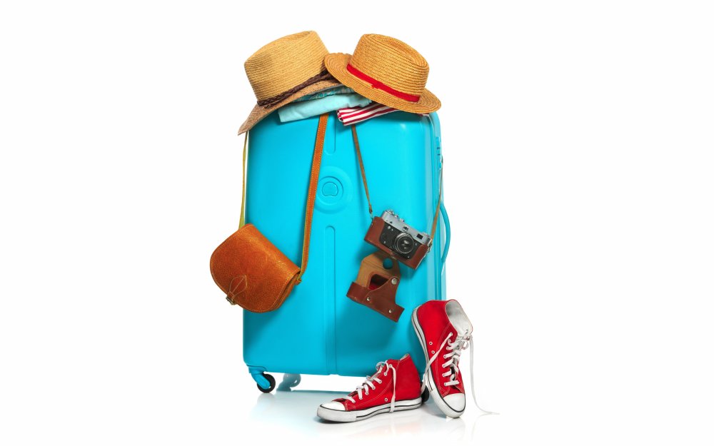 Чемоданы путешествие шляпа