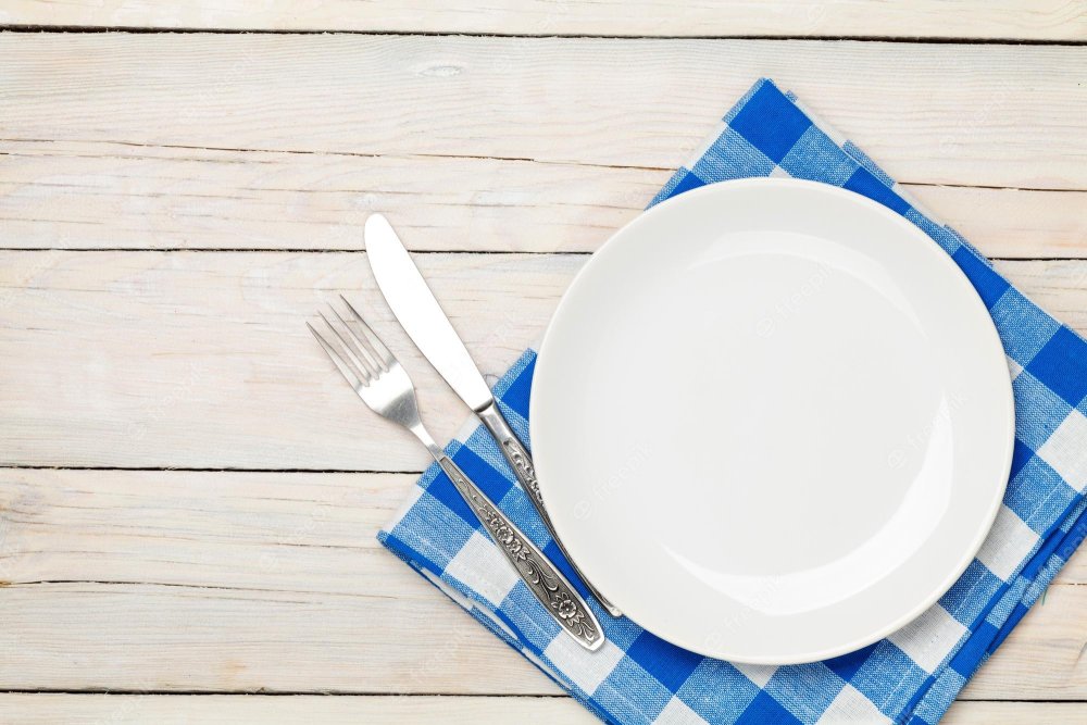 Тарелка вид сверху