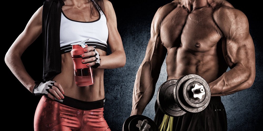 Фитнес парень и девушка