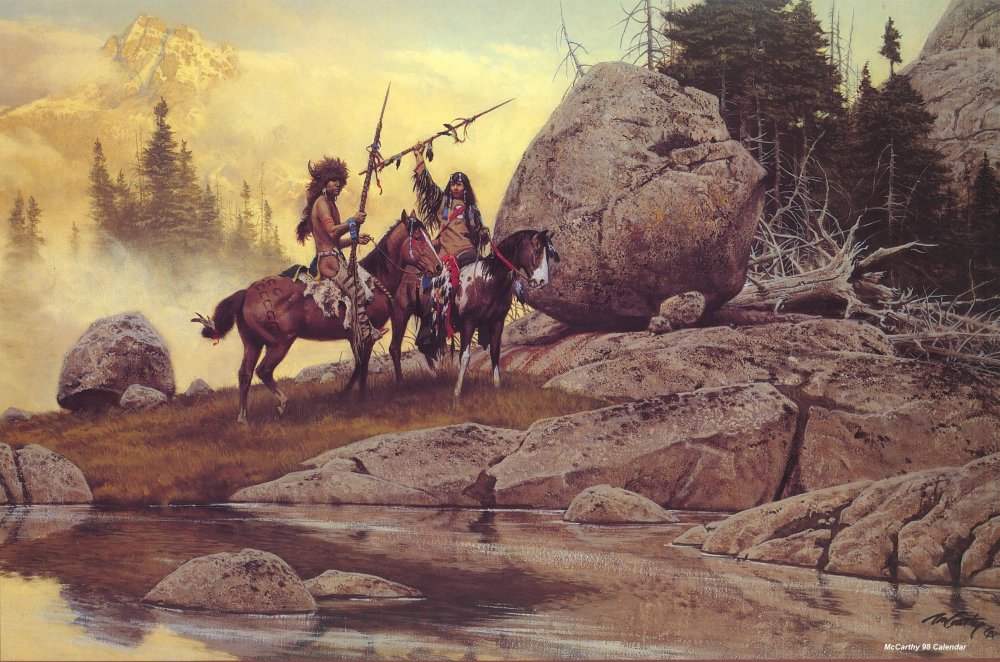 Художник Фрэнк Маккарти индейцы