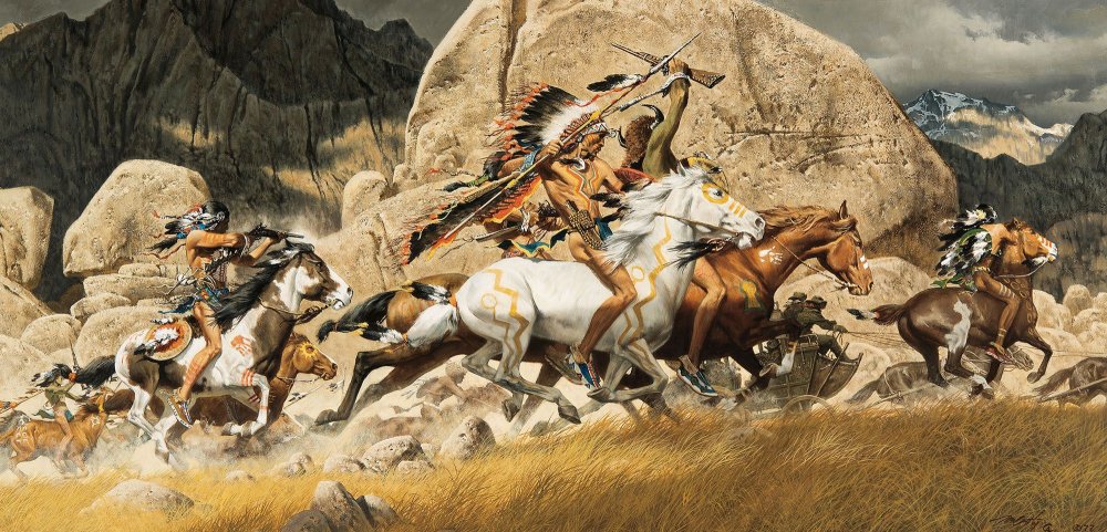 Frank MCCARTHY индейцы и прерии