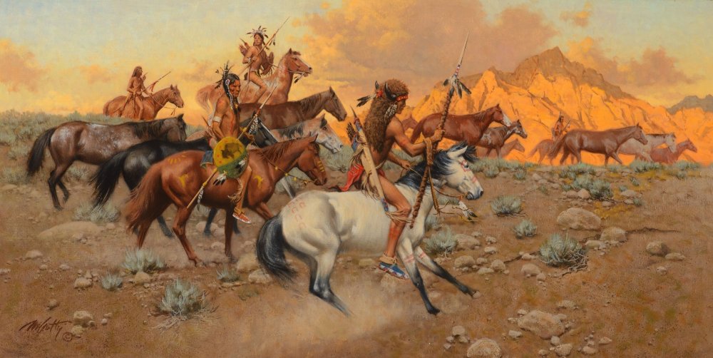 Frank MCCARTHY индейцы и прерии