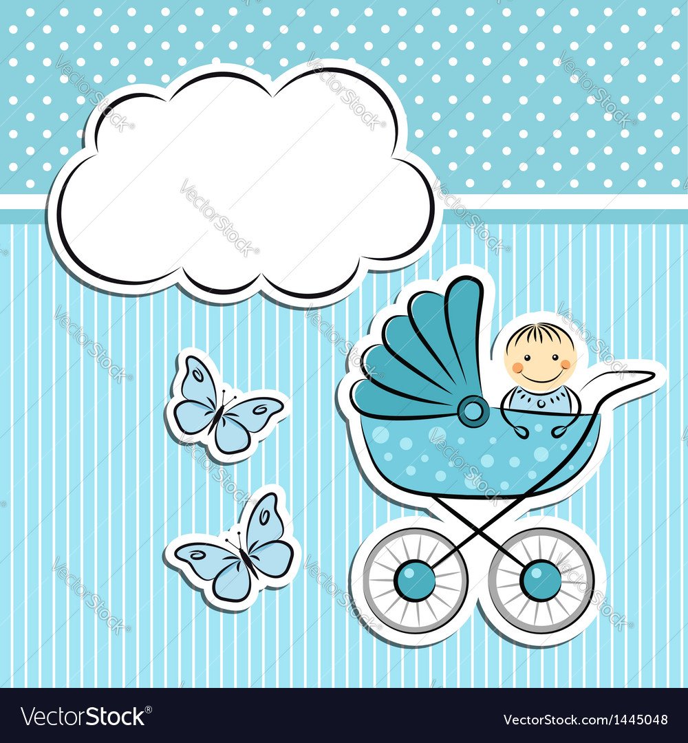 Фон для карточек для новорожденных мальчика