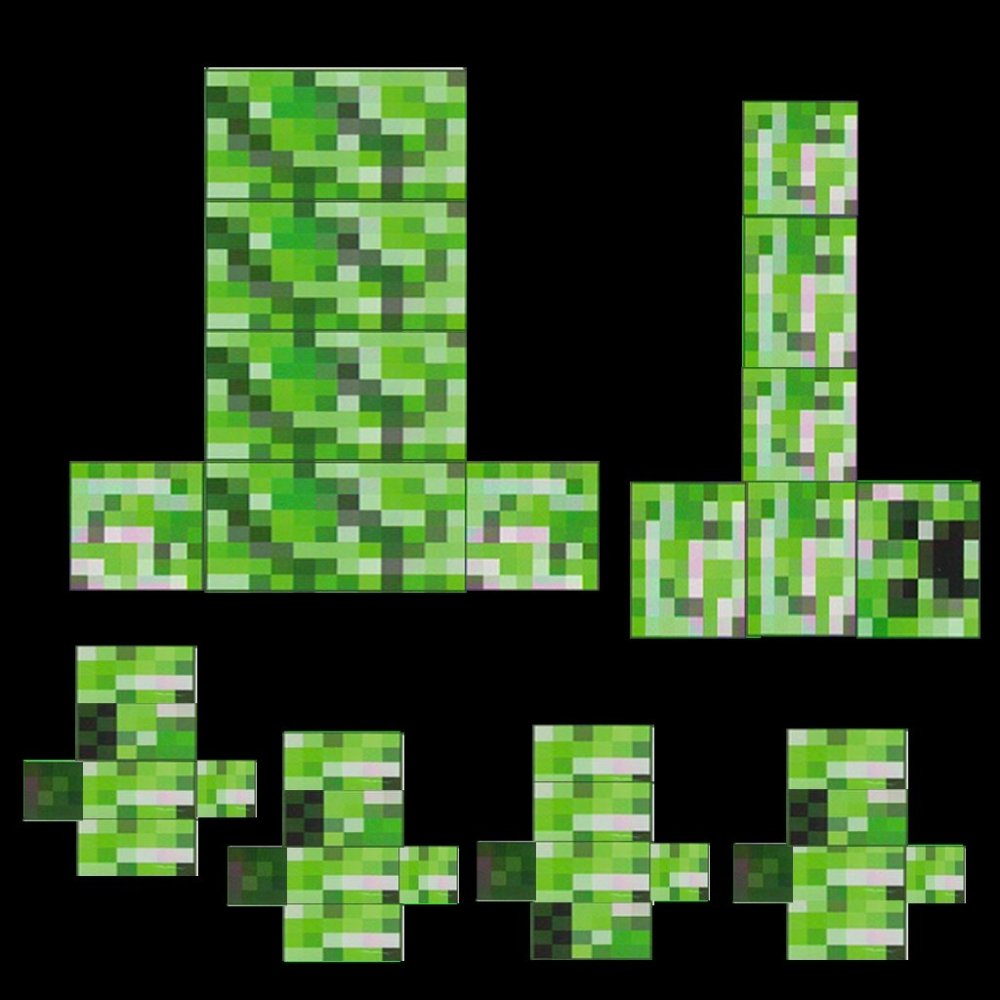 КРИПЕР из МАЙНКРАФТА вид спереди