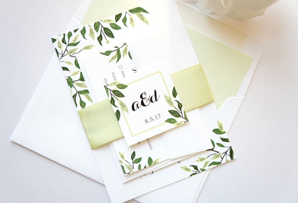 Приглашения на свадьбу в стиле эко
