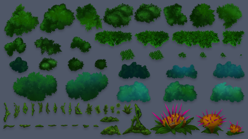 Тайлсет травы 2d