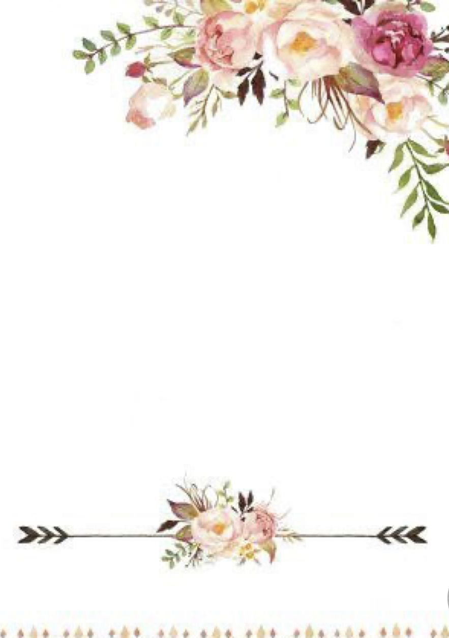 Цветы акварель для пригласительных