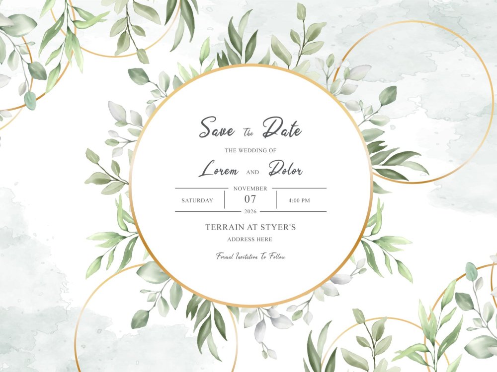 Векторные приглашения на свадьбу