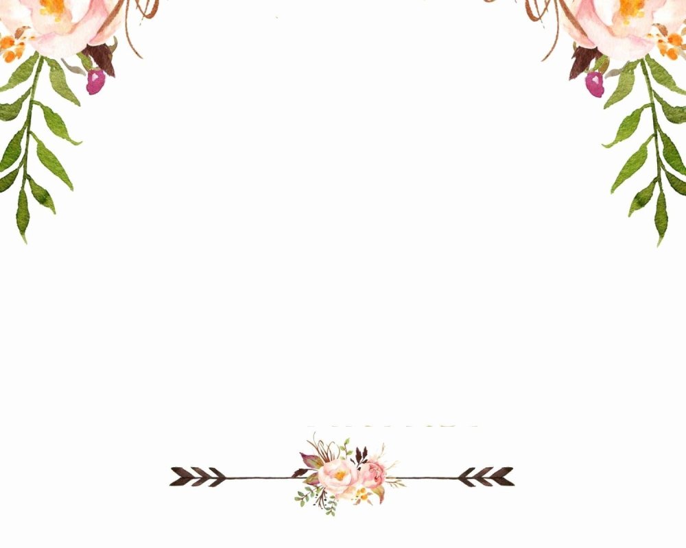 Цветы с рамкой для пригласительного