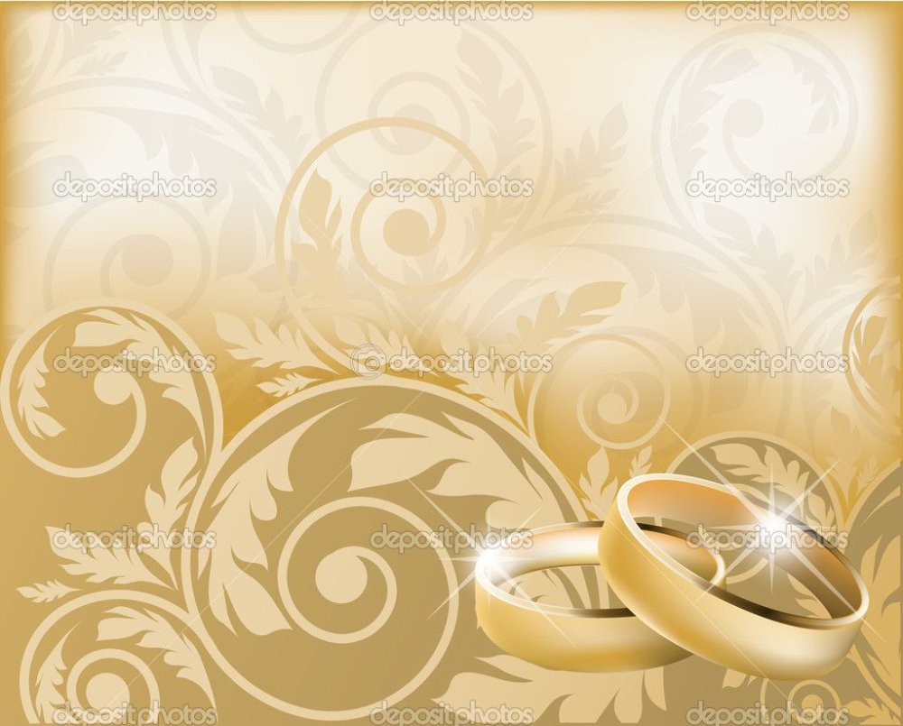 Золотая свадьба фон