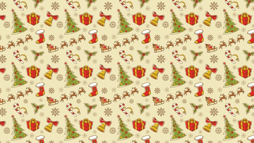 Новогодний фон бесшовный