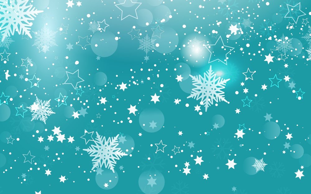Новогодний фон снежинки