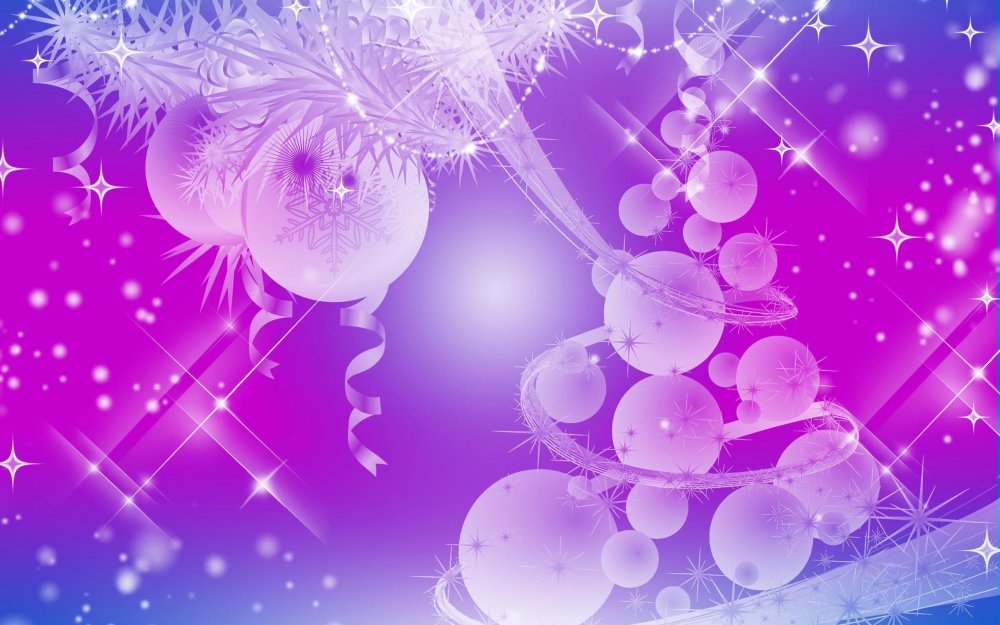 Новогодний фон фиолетовый