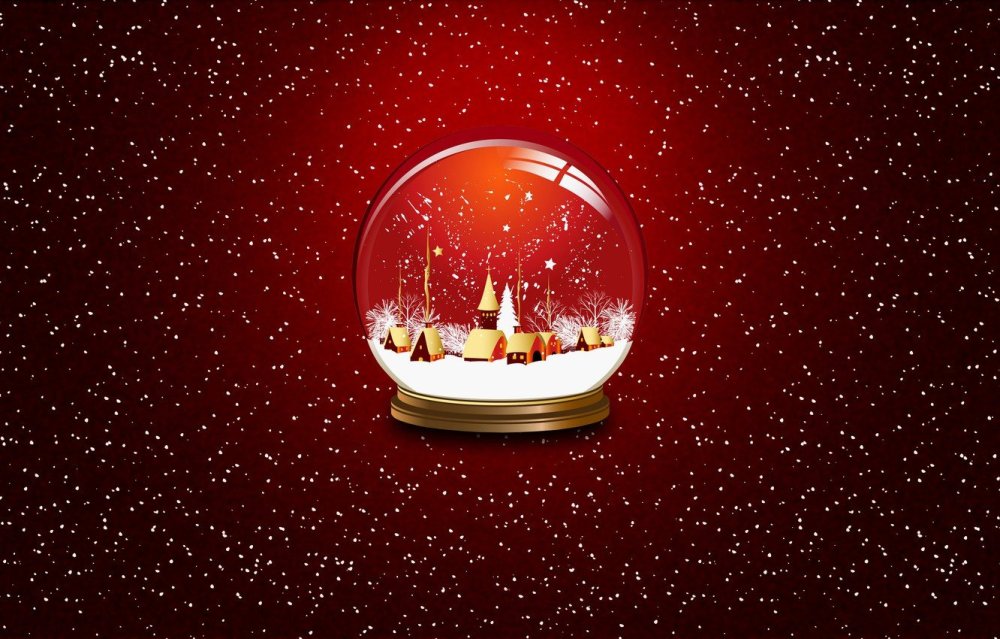 Новогодний стеклянный шар