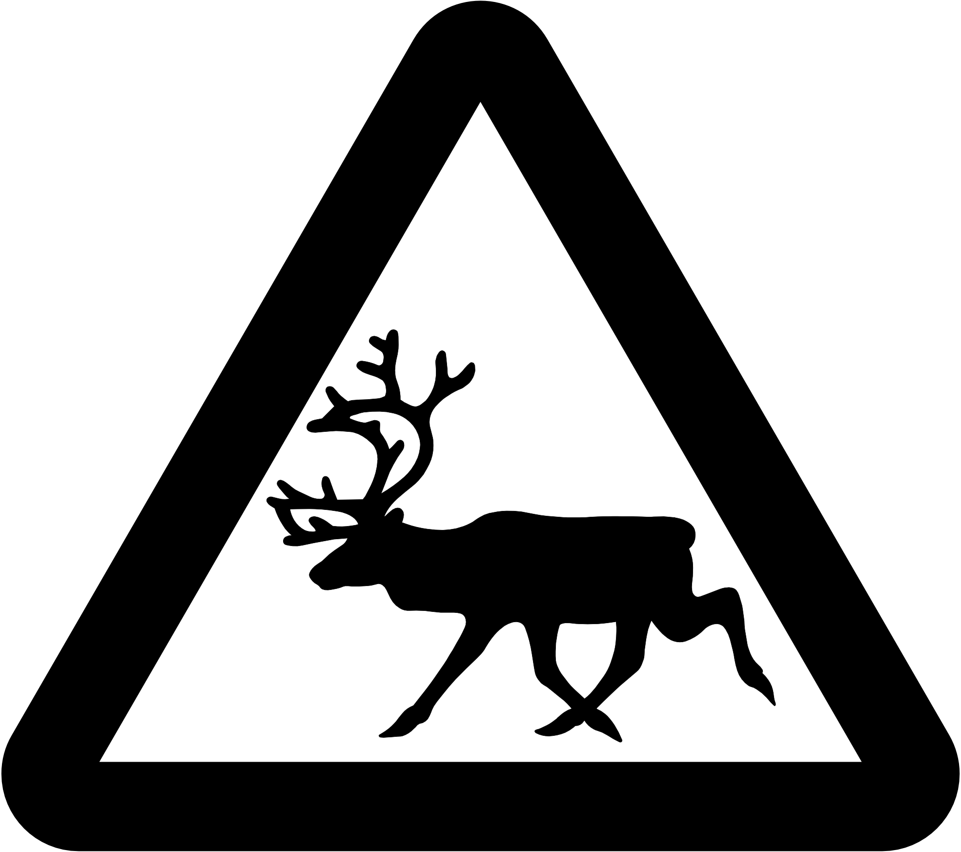 Дорожный знак олень. Знак осторожно олени. Предупреждающие знаки Дикие животные. Дорожный знак олень в треугольнике.