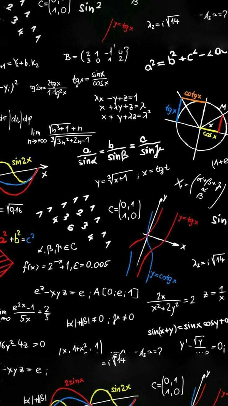 Доска с математическими формулами