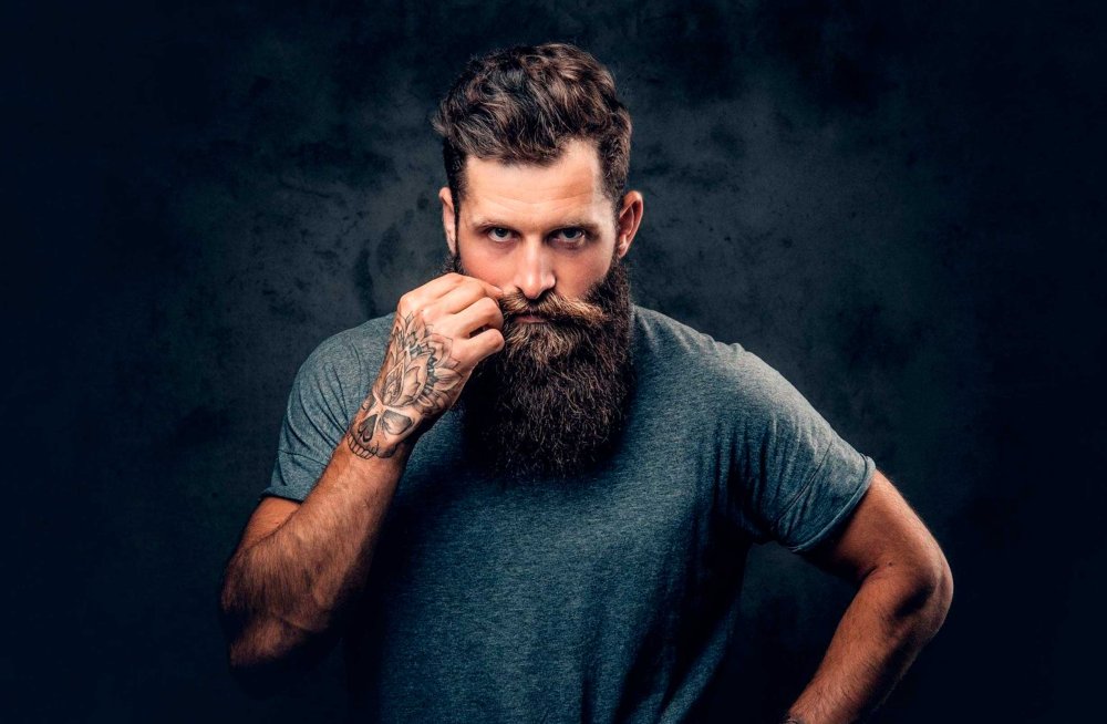 Мужчина с бородой баннер