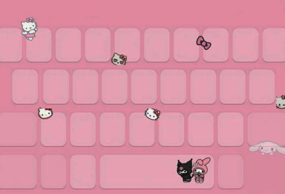 Hello Kitty обои на клавиатуру