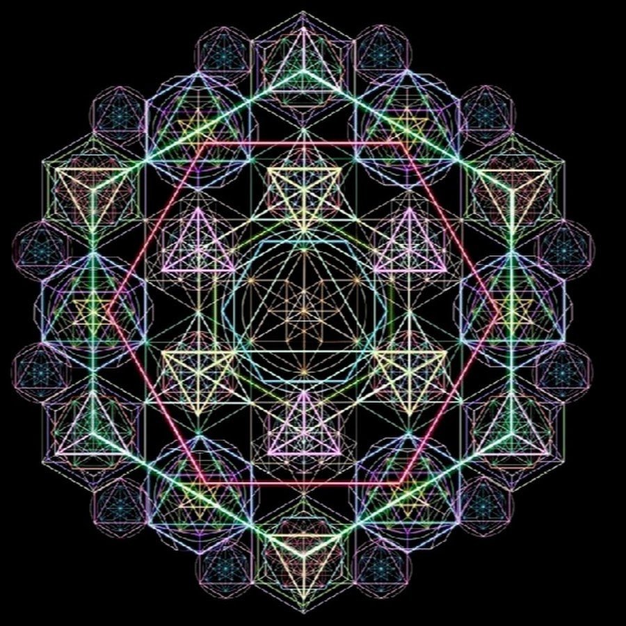 Мандала цветок жизни куб Метатрона